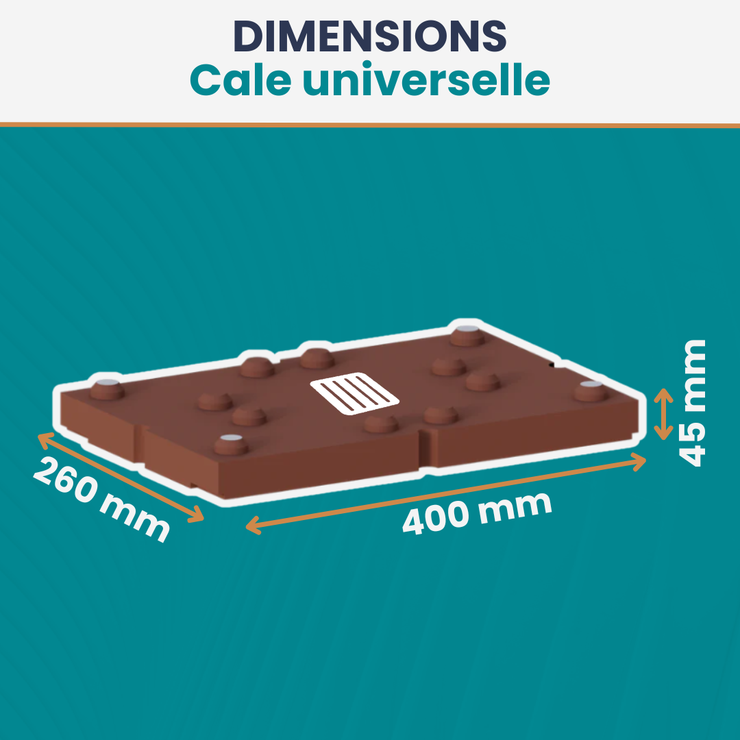 Cale universelle 4 unités