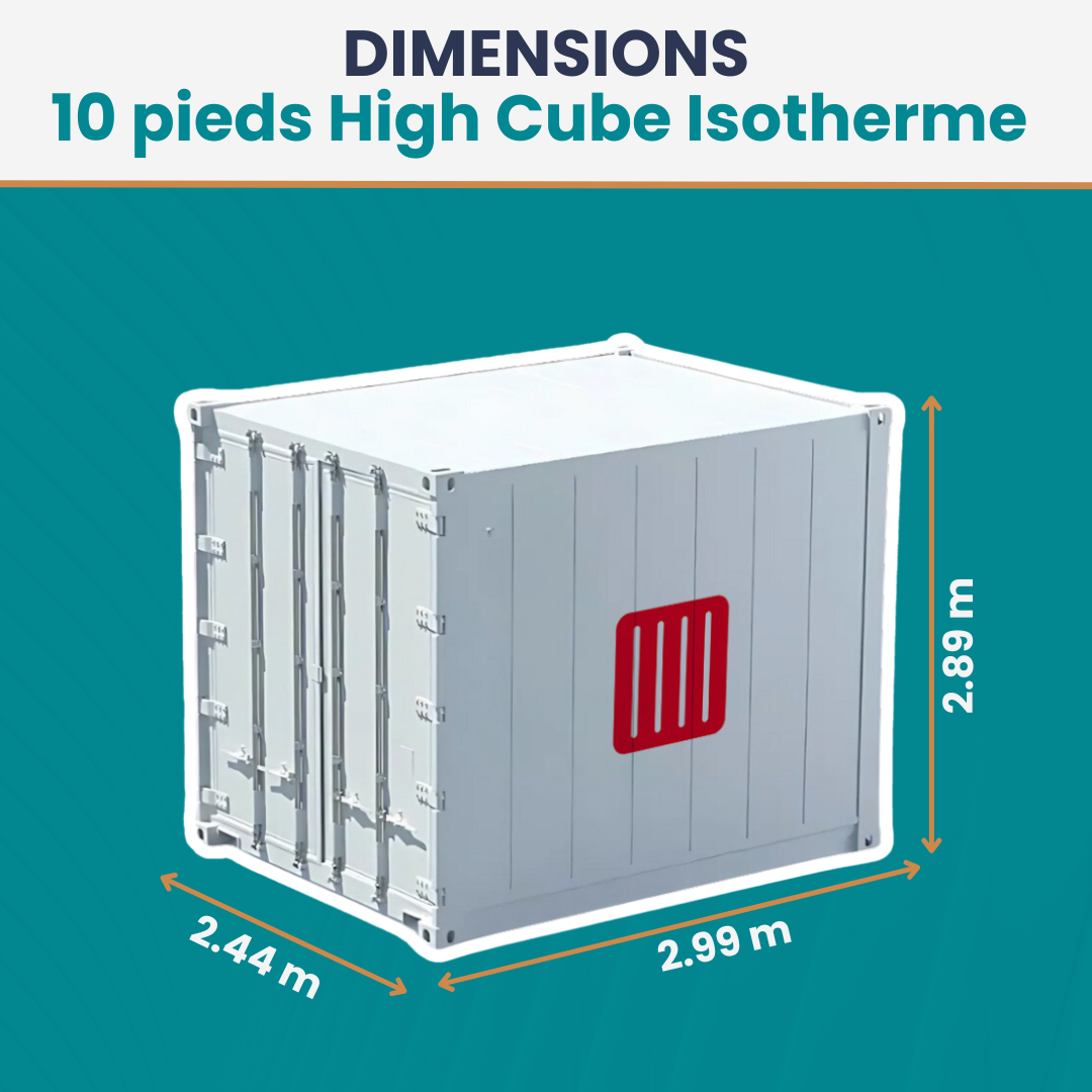 Conteneur 10 Pieds High Cube Isotherme - Occasion