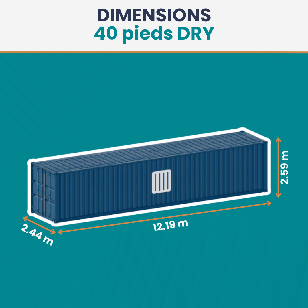 Location conteneur 40 Pieds DRY