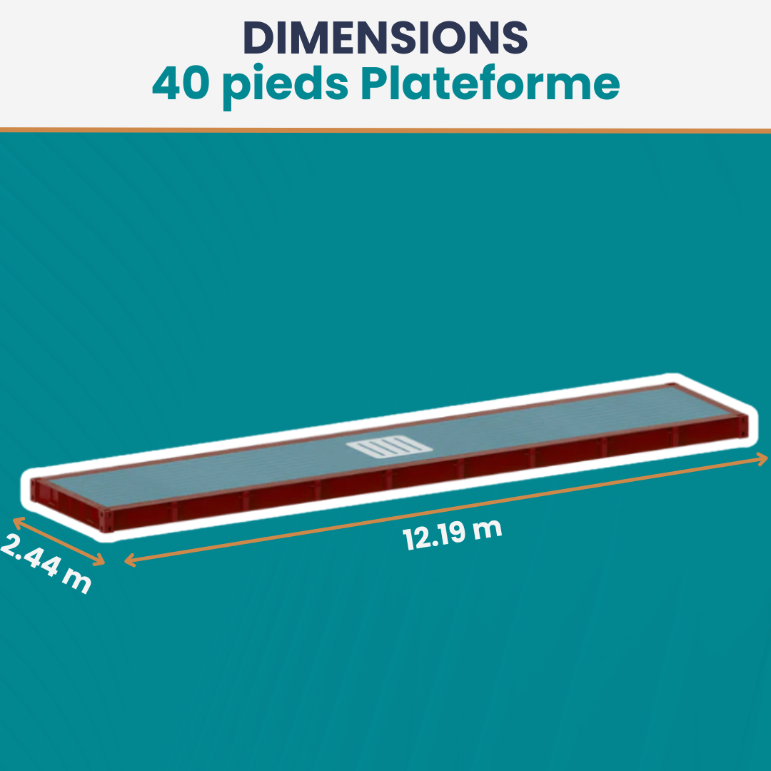 Conteneur 40 Pieds Plateforme