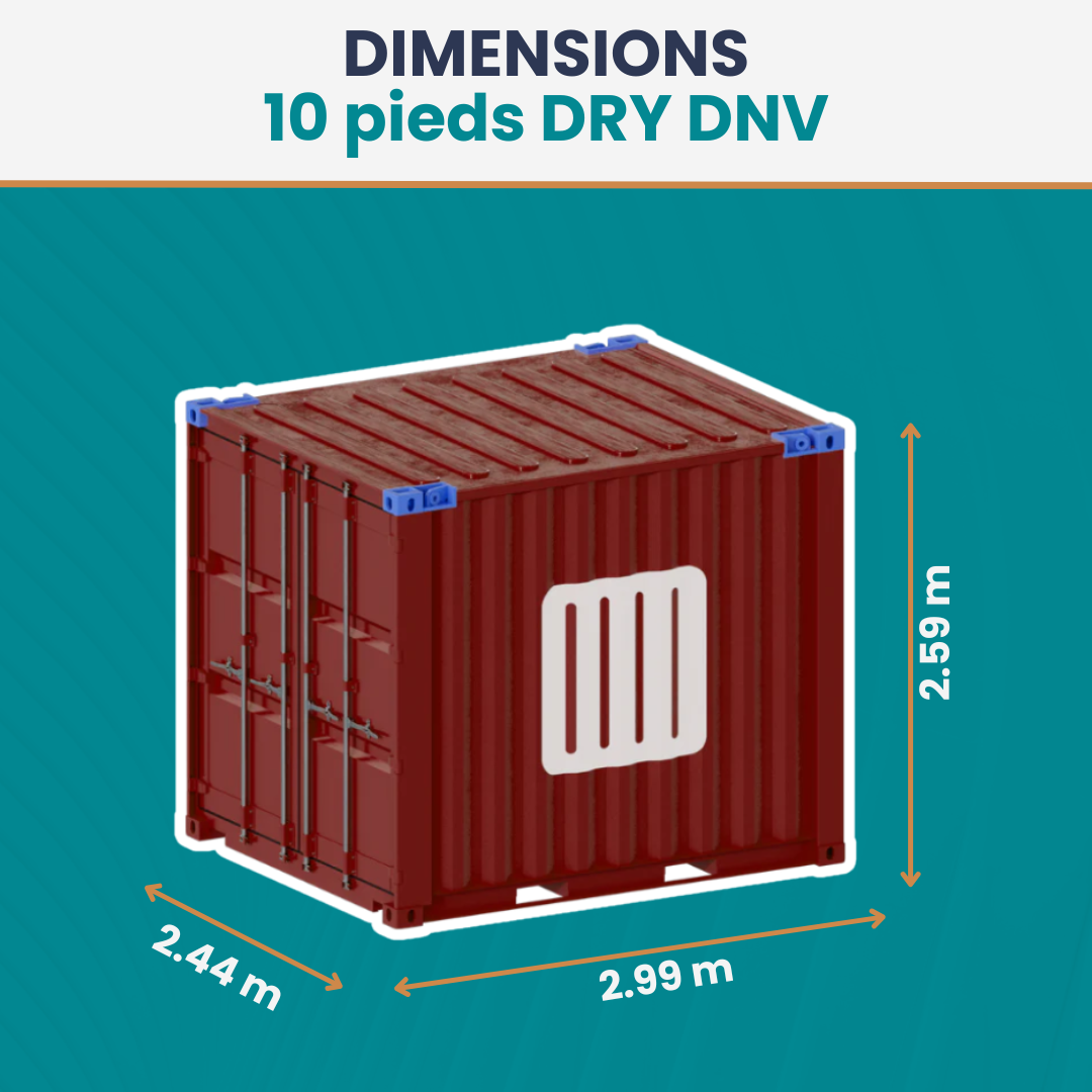 Conteneur 10 Pieds DRY DNV