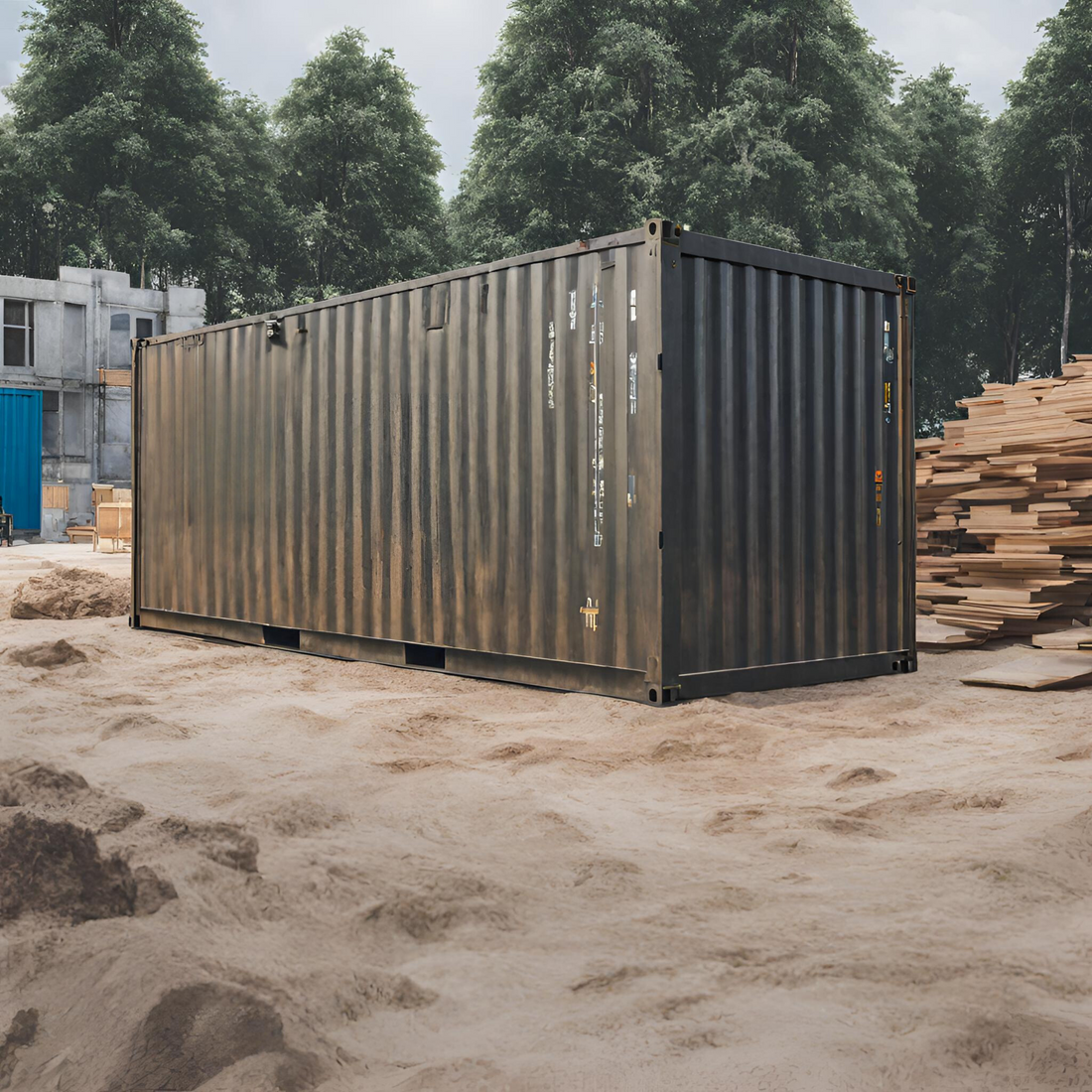 Conteneur de stockage pour chantier