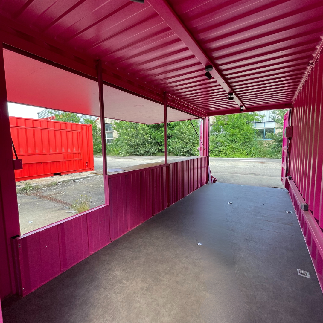 Location conteneur 20 pieds Auvent