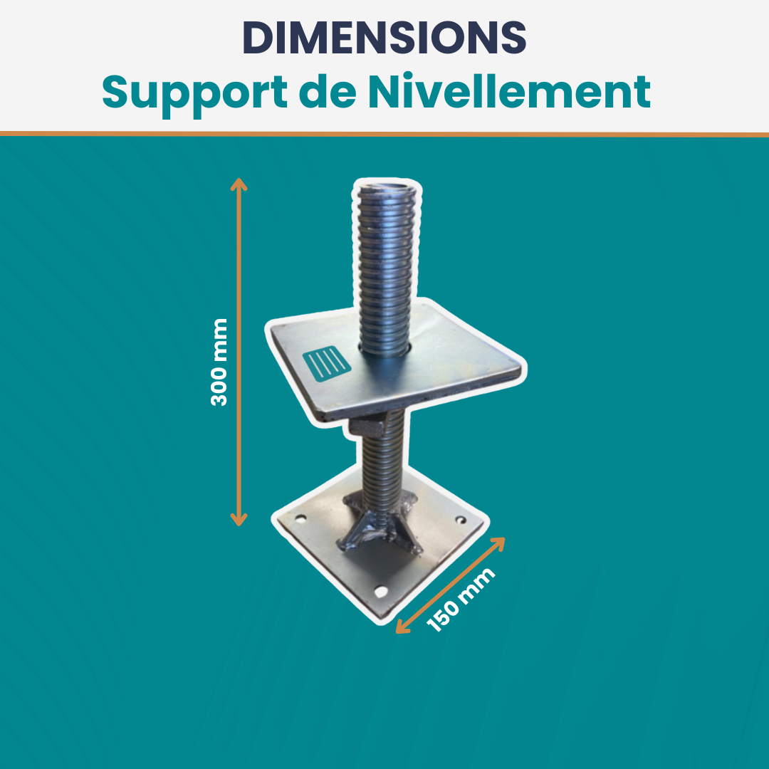 Support de nivellement pour conteneur maritime
