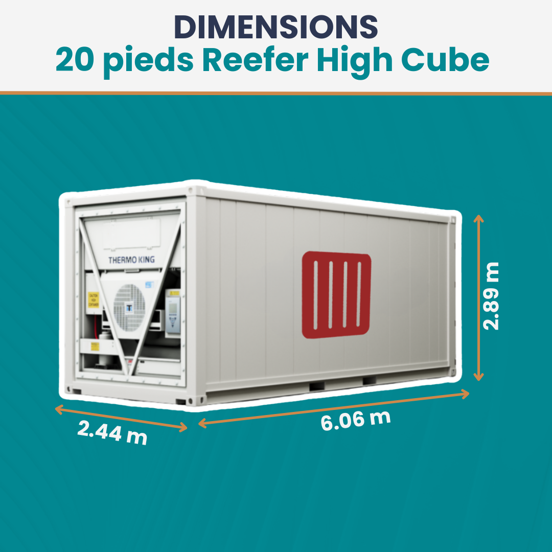 Conteneur 20 Pieds High Cube Reefer