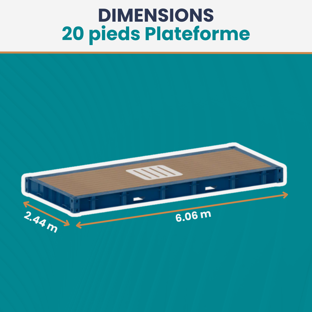 Conteneur 20 Pieds Plateforme