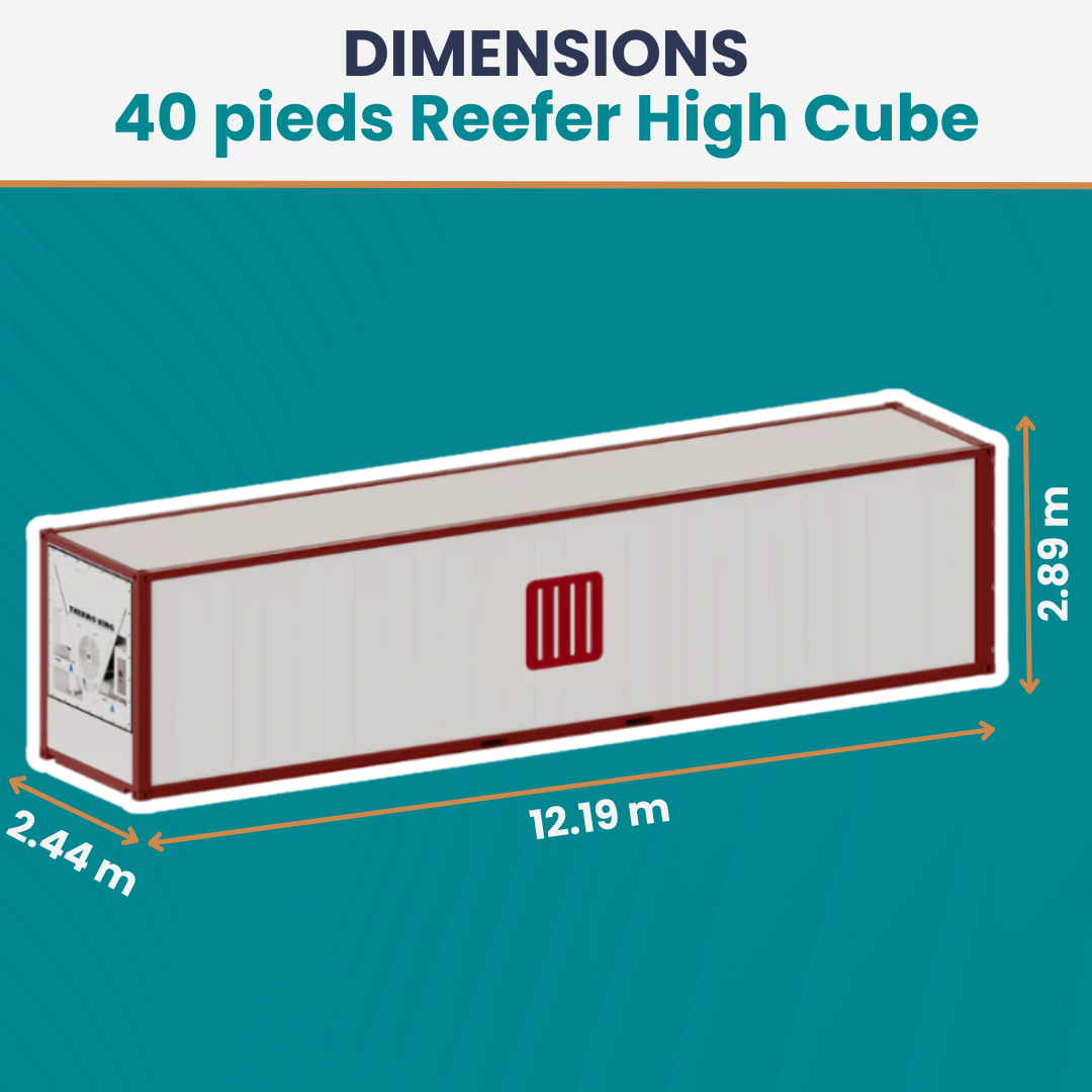 Conteneur Reefer 40 pieds High Cube