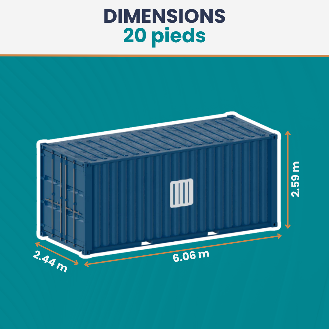 Location conteneur 20 Pieds DRY