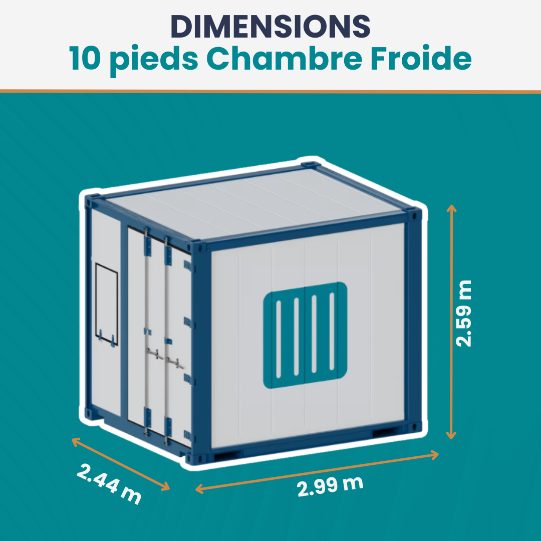 Location chambre froide 10 Pieds