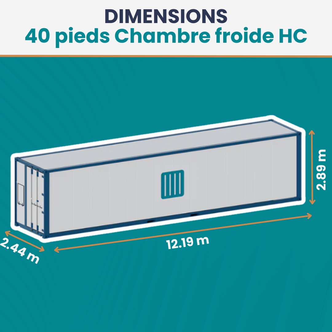 Location chambre froide 40 Pieds HC