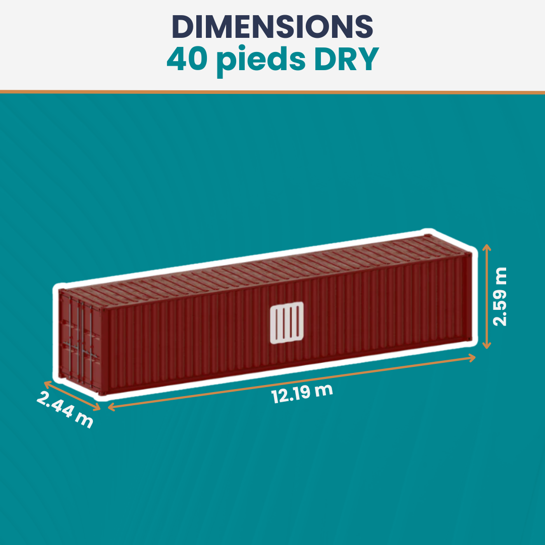 Conteneur 40 Pieds DRY - Occasion
