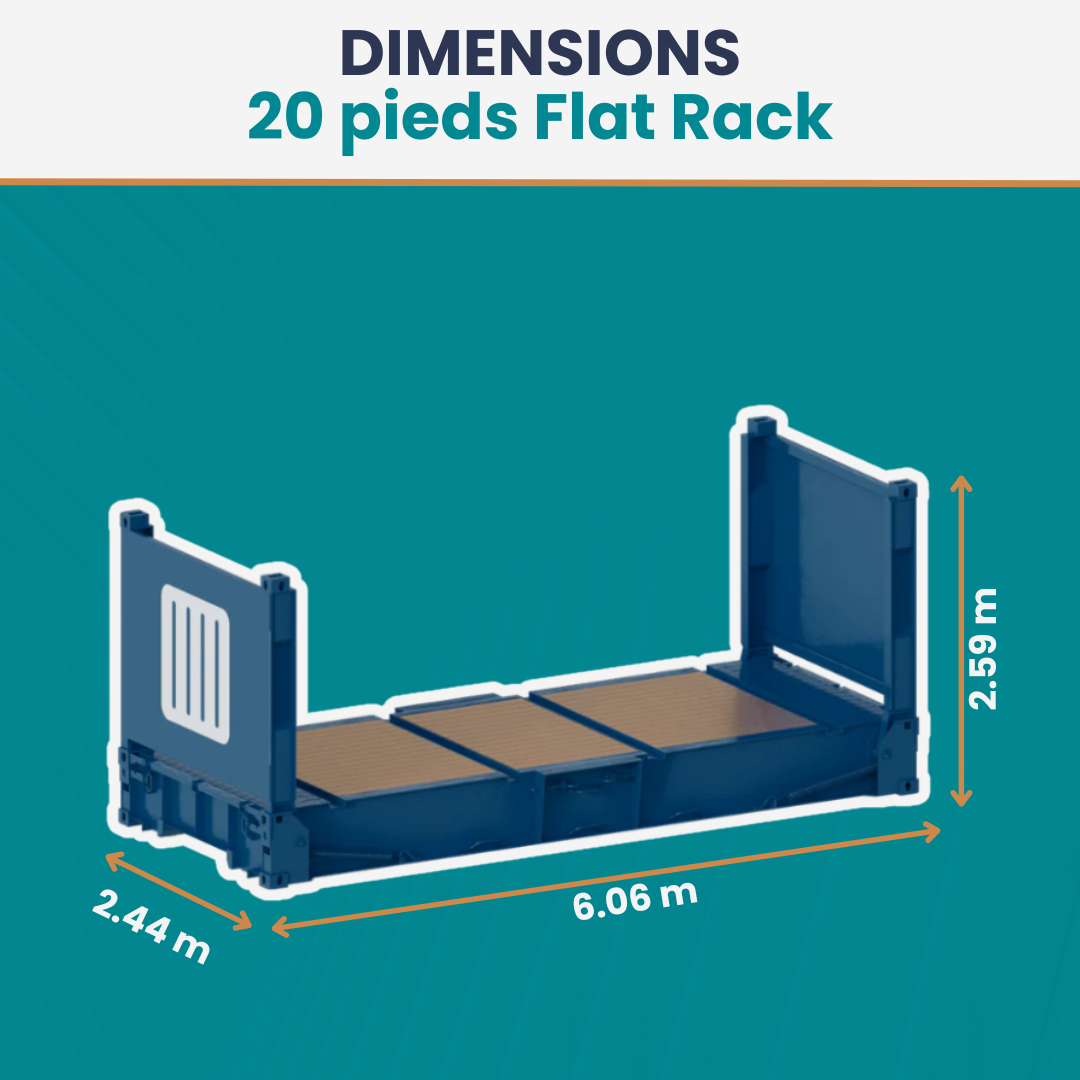 Conteneur 20 Pieds Flat Rack