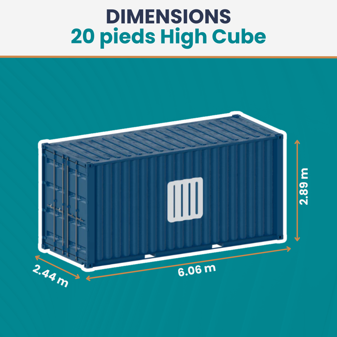 Conteneur 20 Pieds High Cube
