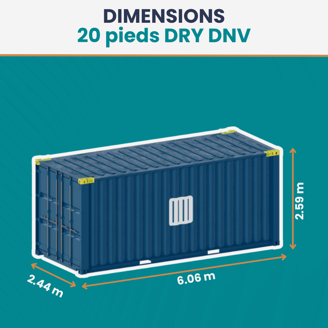 Conteneur 20 Pieds DRY DNV