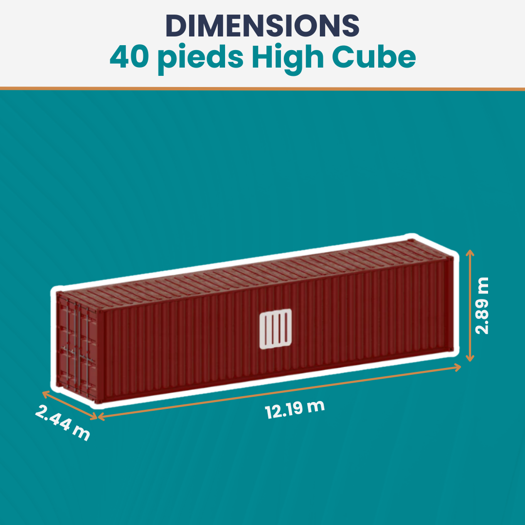 Conteneur 40 Pieds High Cube - Occasion