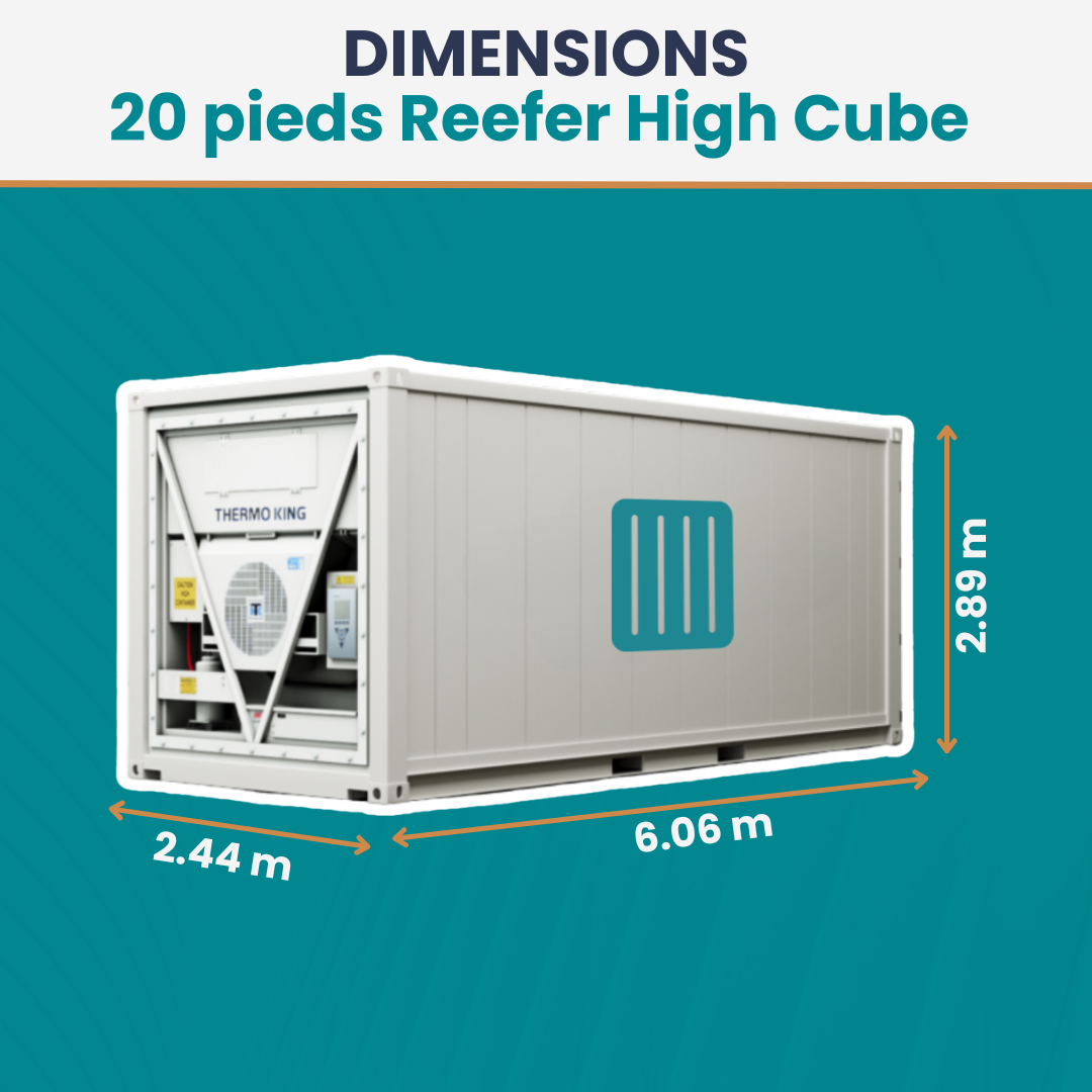 Location conteneur Reefer 20 Pieds High-Cube