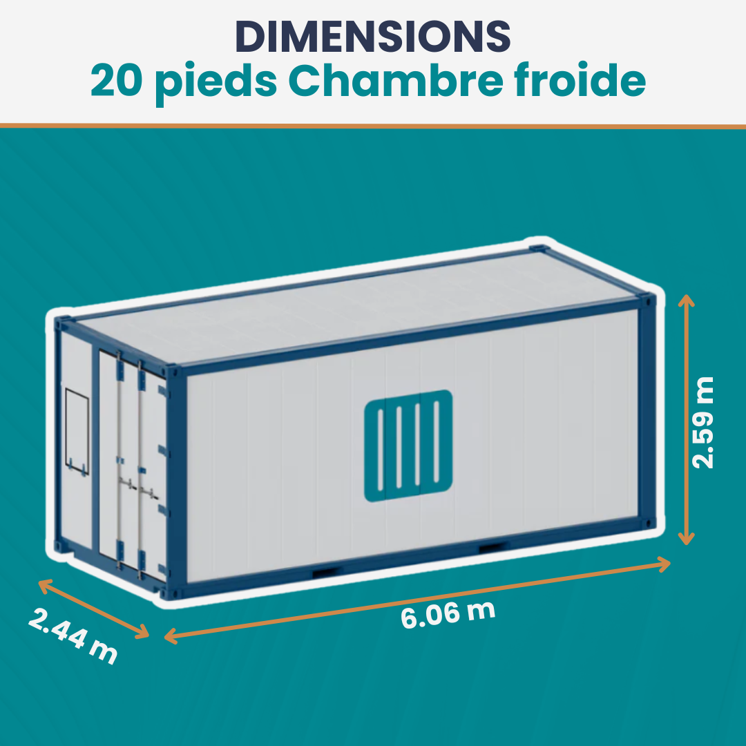 Location chambre froide 20 Pieds