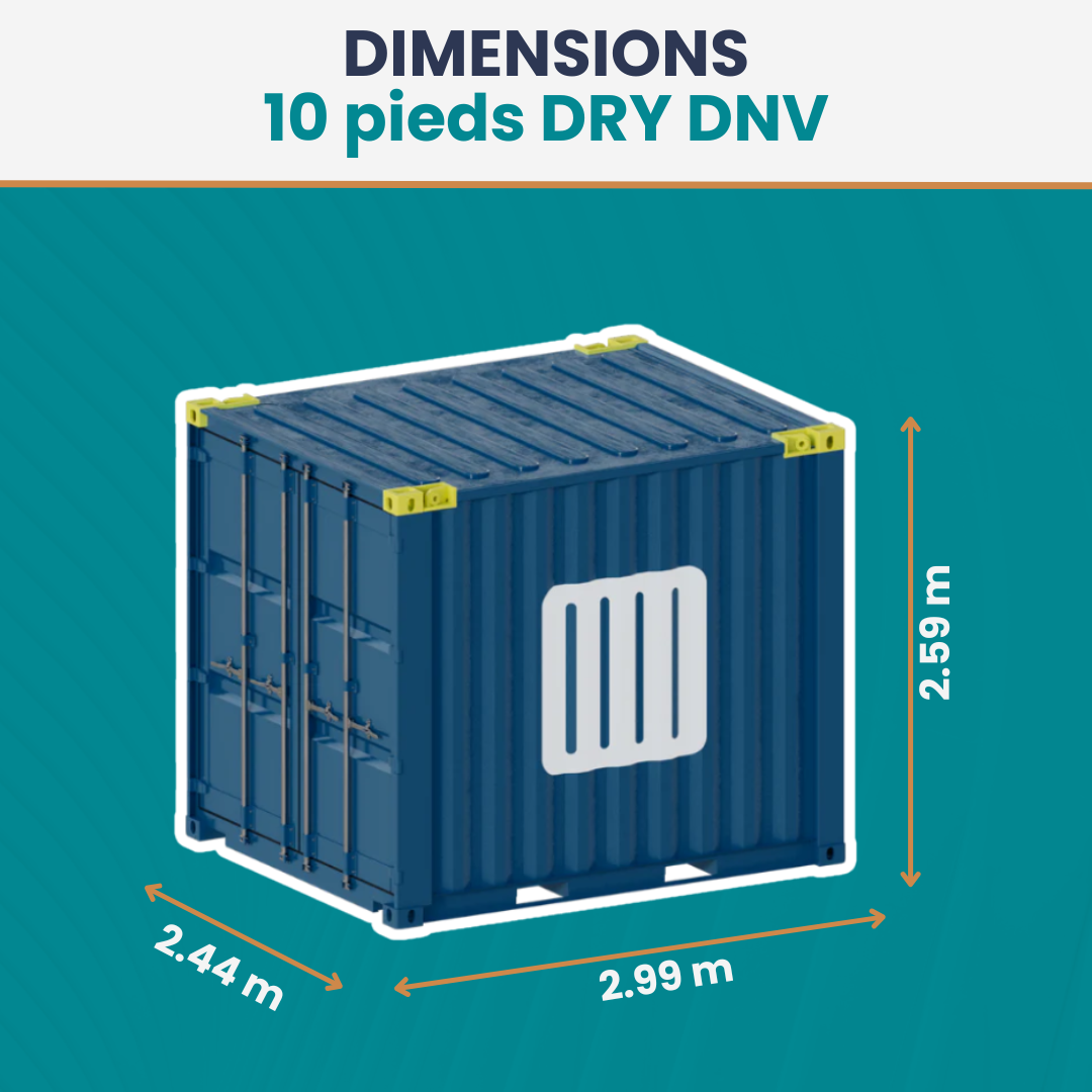 Conteneur 10 Pieds DRY DNV