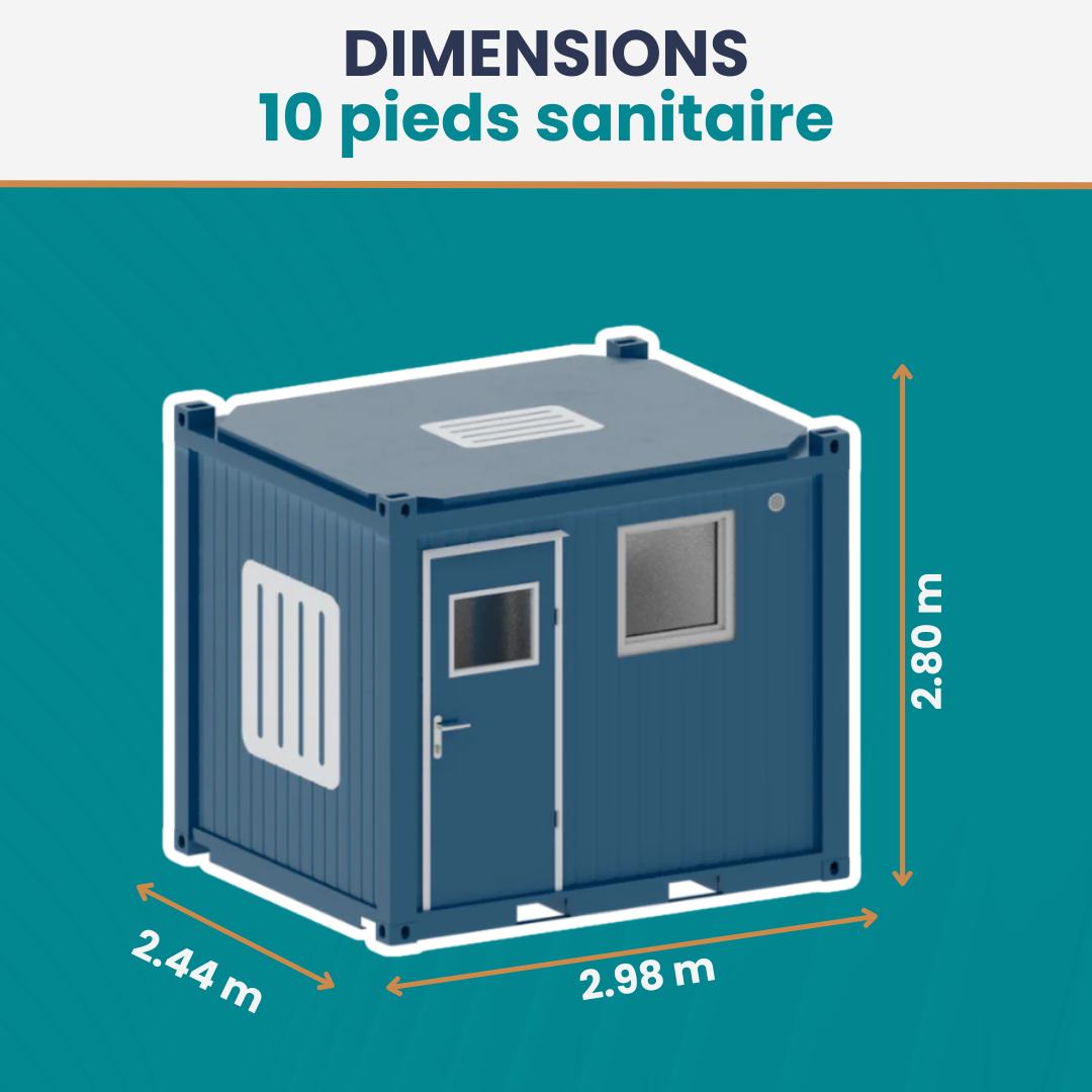 Module sanitaire 10 Pieds