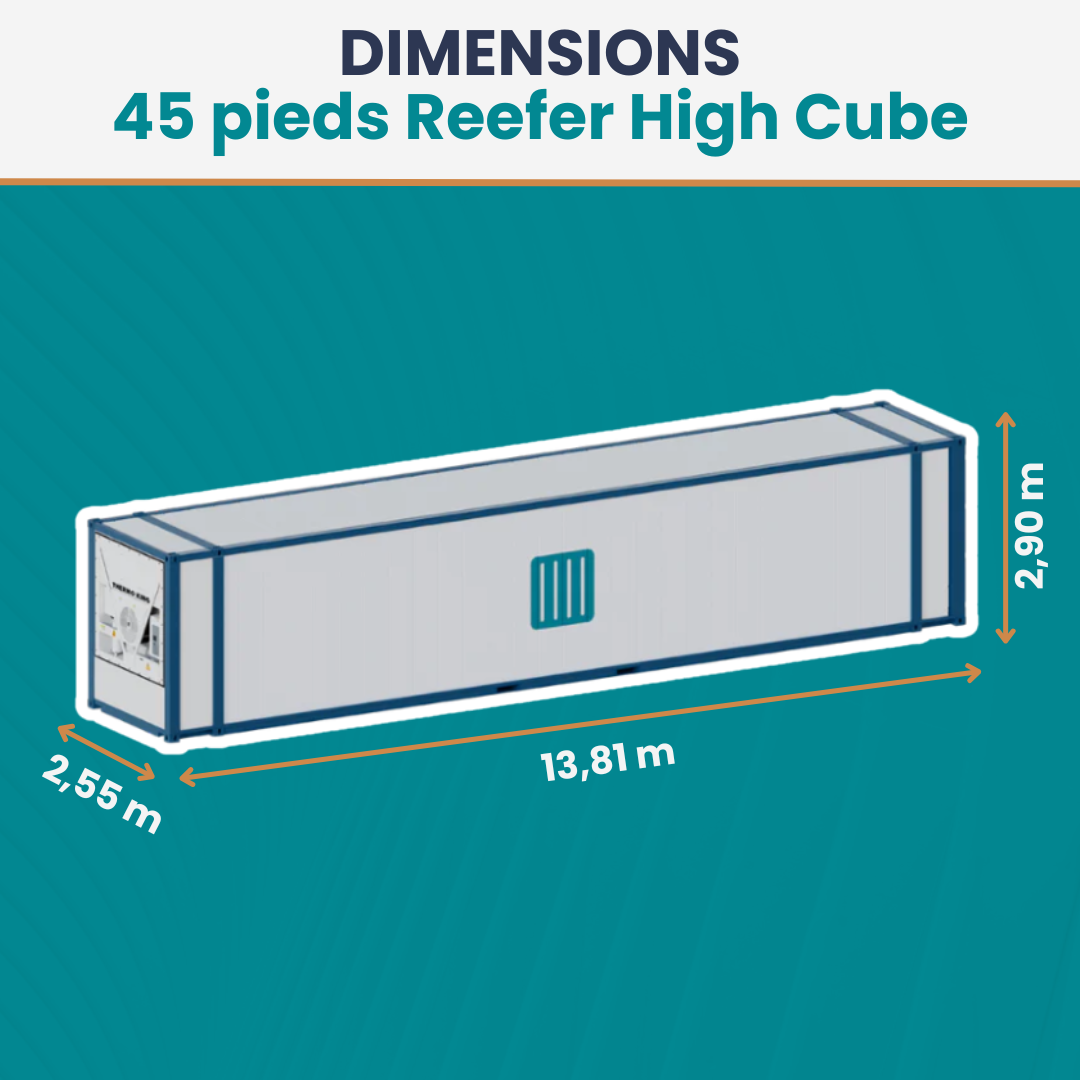Conteneur 45 Pieds High Cube Reefer
