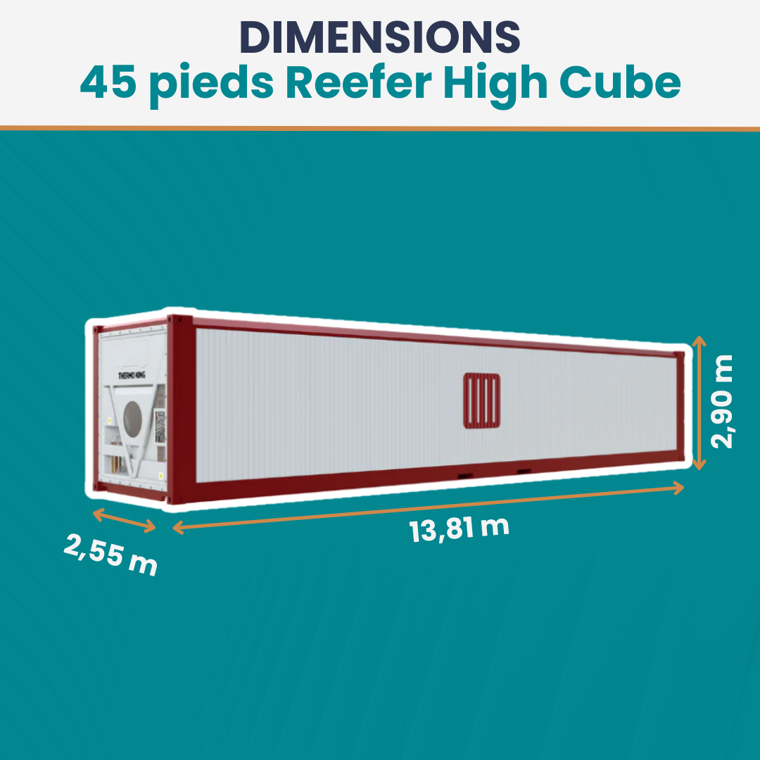 Conteneur Reefer 45 pieds High Cube