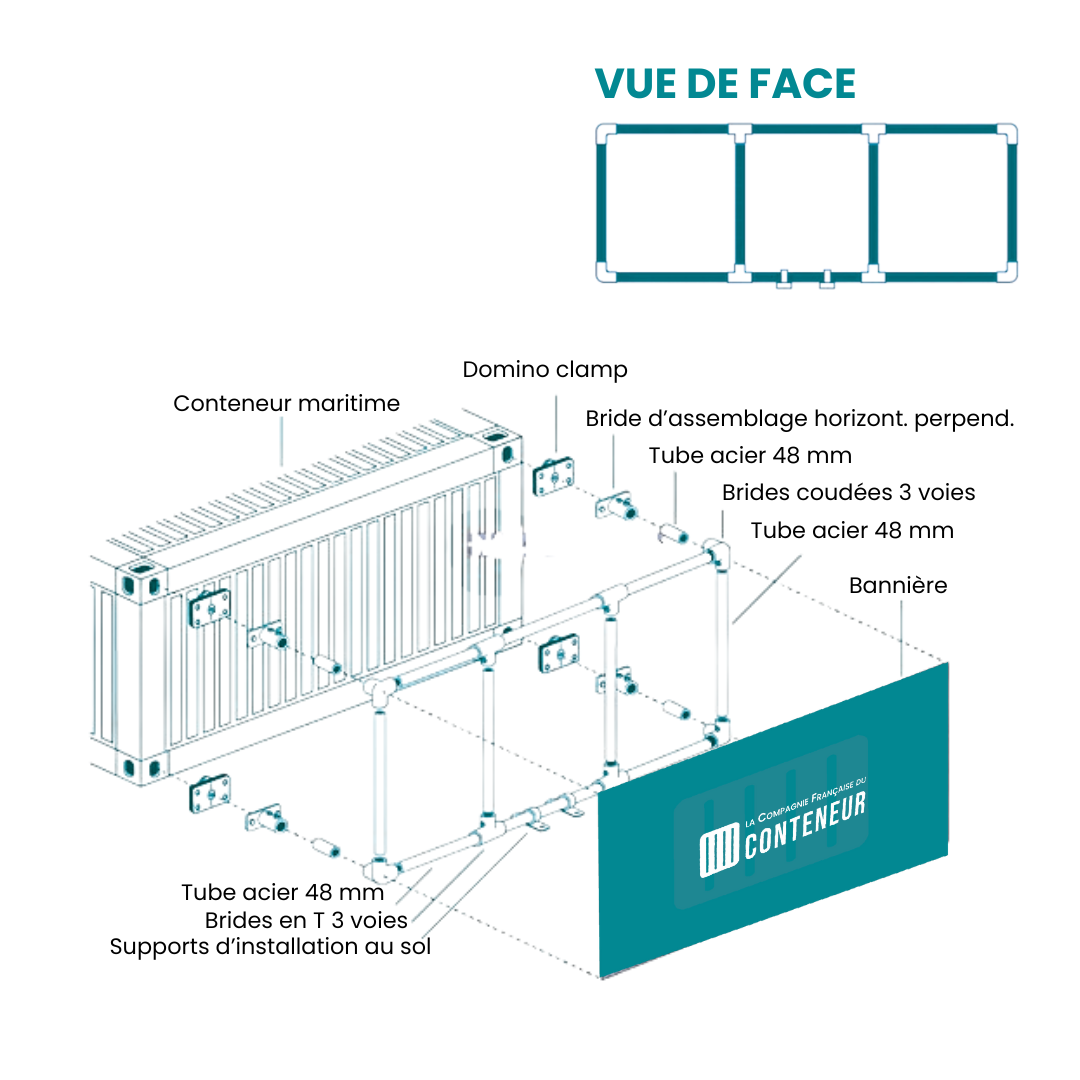 Kit de fixation pour enseigne