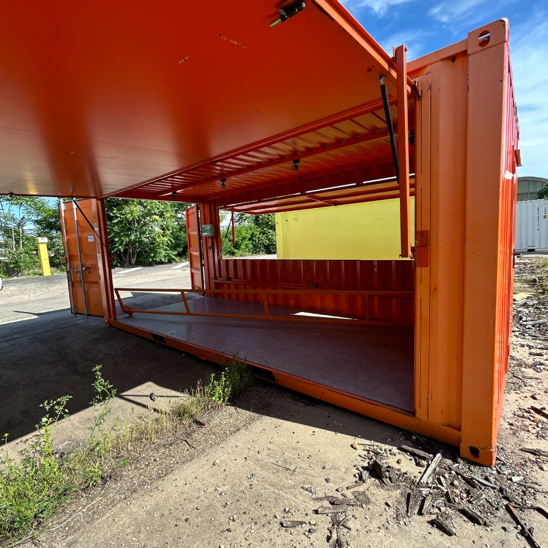 Location conteneur 20 Pieds Snack Double Auvent