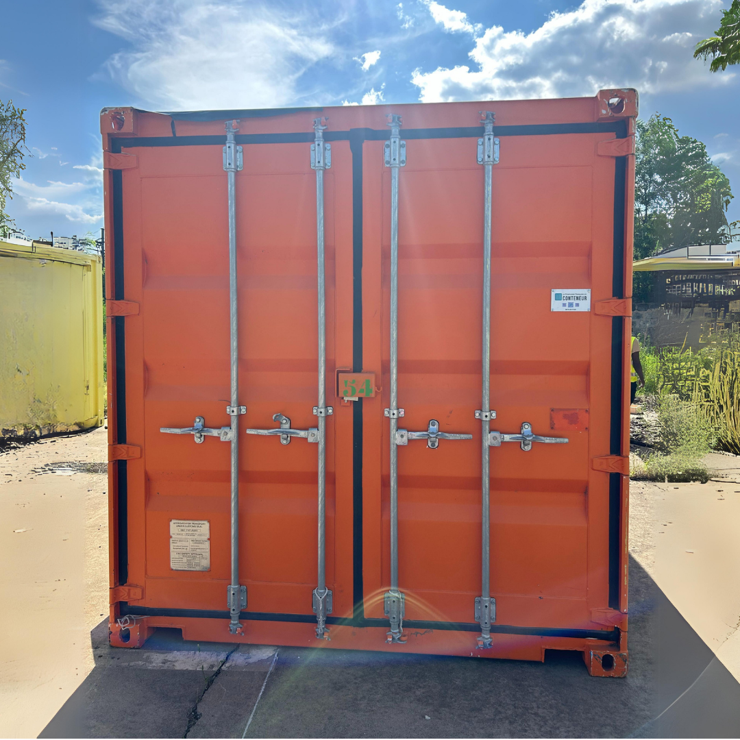 Location conteneur 20 Pieds Snack Double Auvent