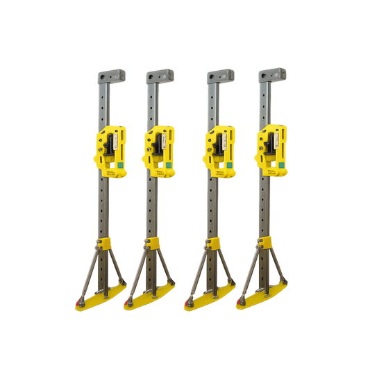 Lot de 4 béquilles pour levage et mise au sol