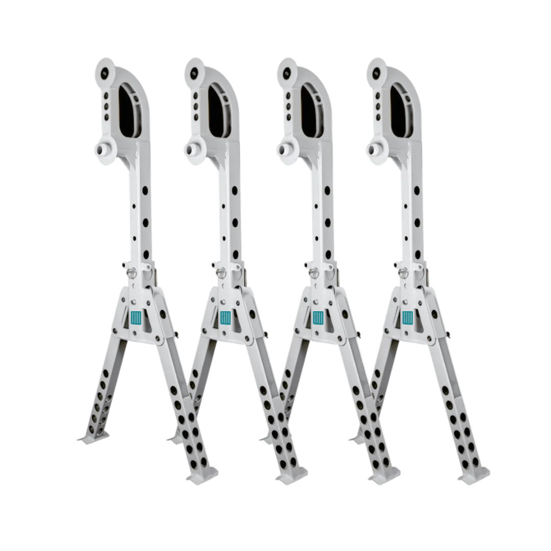 Lot de 4 béquilles pour conteneur