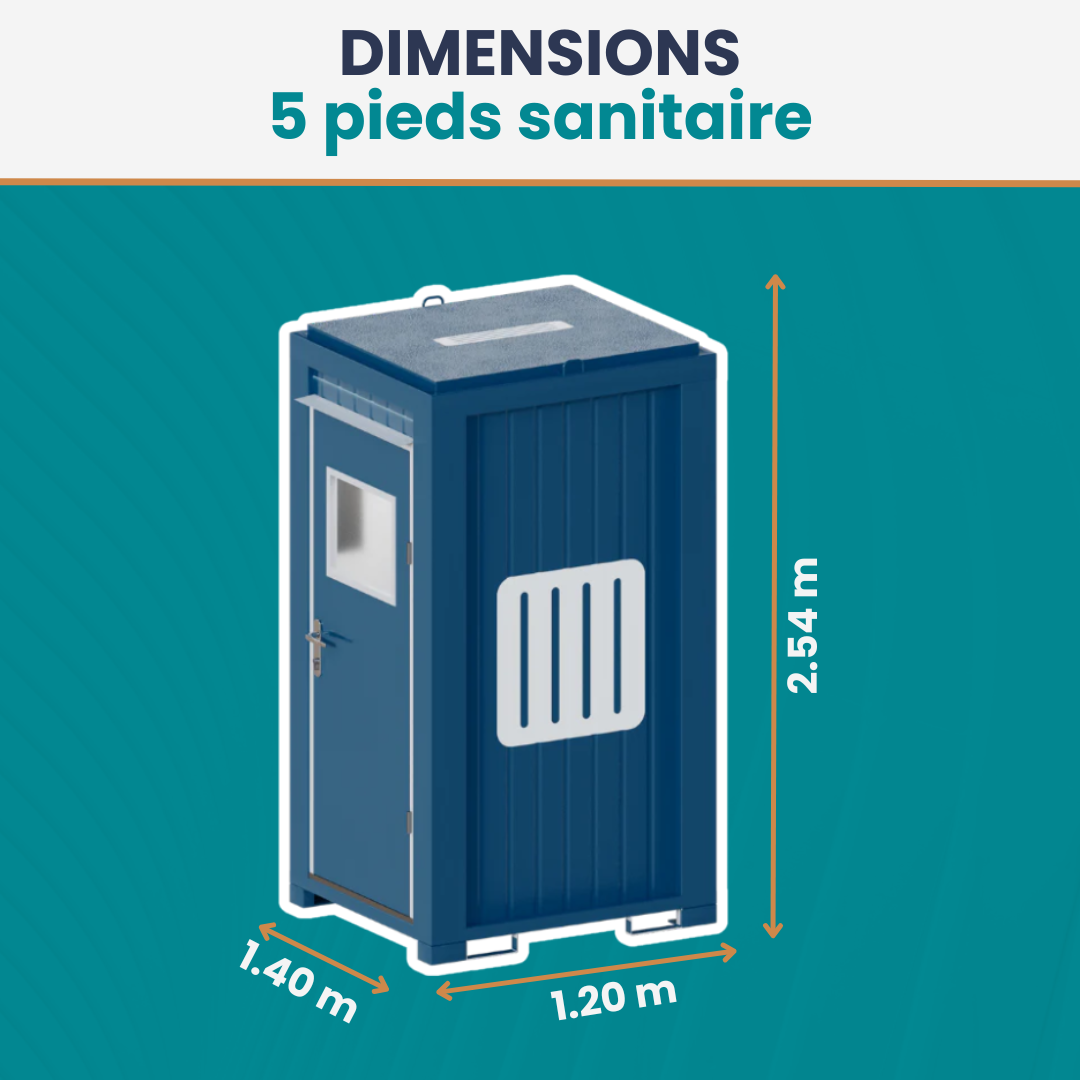 Module sanitaire 5 Pieds