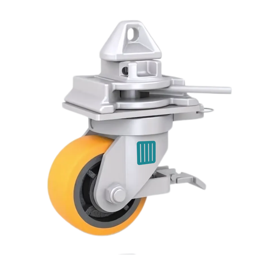 Roue avec frein pour conteneur maritime 1.68 tonnes twistlock
