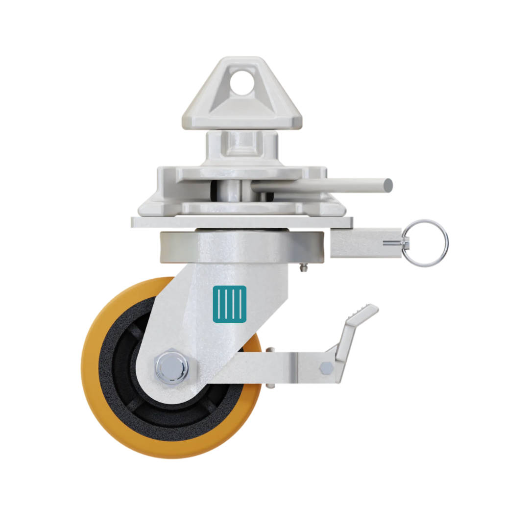 Roue avec frein pour conteneur maritime 1.68 tonnes twistlock