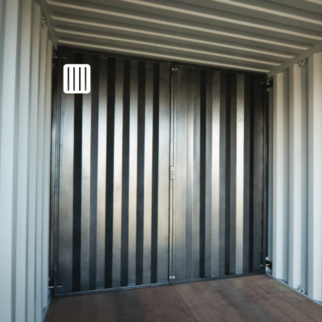 Cloison de séparation amovible pour conteneurs maritimes