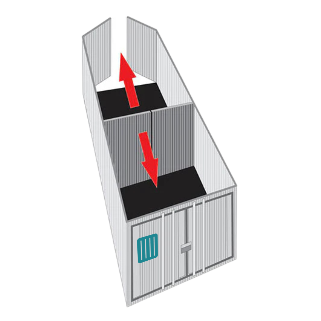 Cloison de séparation amovible pour conteneurs maritimes