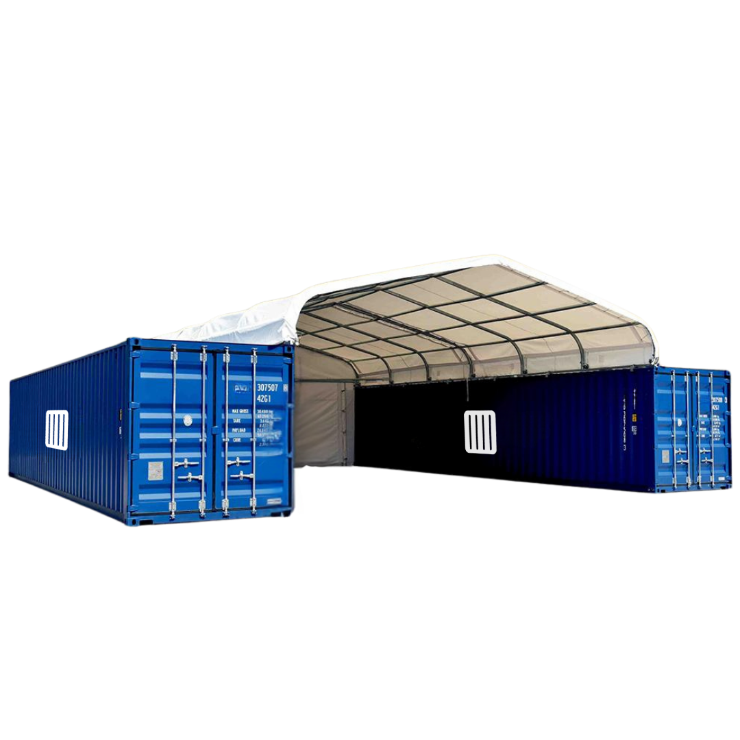 Abri sur container 40 pieds 8x12