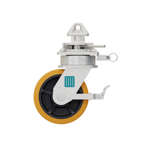 Roues pivotantes 4,5 tonnes avec Twistlock et frein pour conteneur