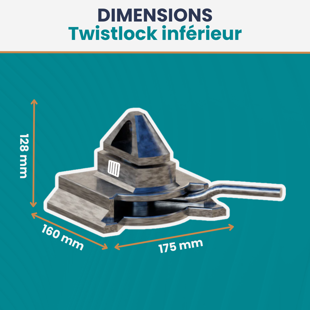 Twistlock inférieur